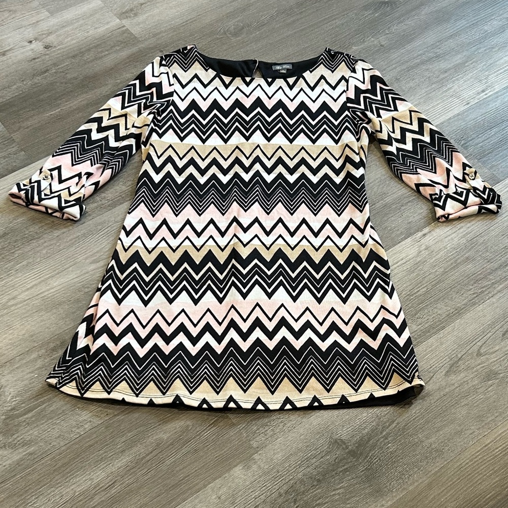 Long sleeve, Lily Rose knit large mini dress